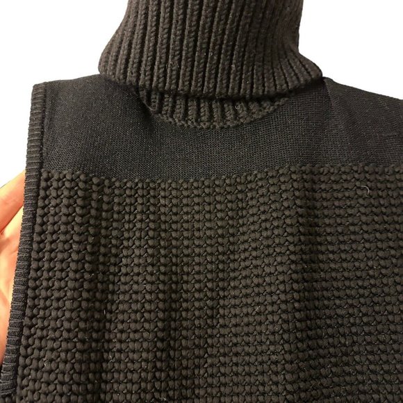 Helmut Lang For Intermix Womens Turtleneck Sweater Dress Slits Wool Blend P - Picture 5 of 5